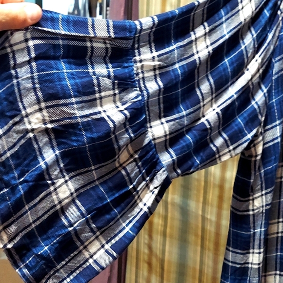 Jane and Delancey Plaid Flannel Shirt - Picture 3 of 5